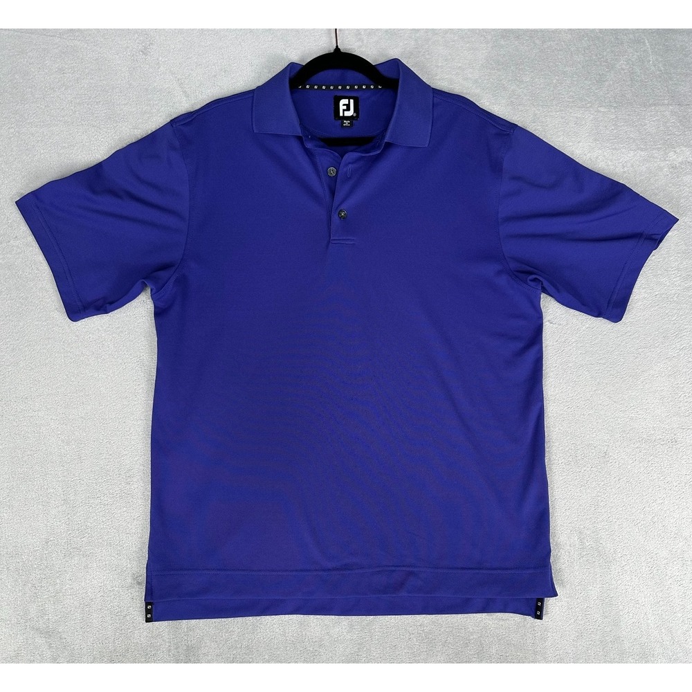 FootJoy FJ Golf Polo Shirt Men's Large Purple Casual Performance